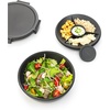image:imageBrabantia Make amp Take Lunch Bowl Jade Green 100 Leakproof Convenient Flat Design Microwave amp Freezer Safe Pasta Noodles Meal Prep Container 34ozDark Gray