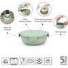 image:imageBrabantia Make amp Take Lunch Bowl Jade Green 100 Leakproof Convenient Flat Design Microwave amp Freezer Safe Pasta Noodles Meal Prep Container 34ozJade Green