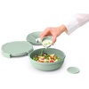image:imageBrabantia Make amp Take Lunch Bowl Jade Green 100 Leakproof Convenient Flat Design Microwave amp Freezer Safe Pasta Noodles Meal Prep Container 34ozJade Green