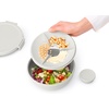 image:imageBrabantia Make amp Take Lunch Bowl Jade Green 100 Leakproof Convenient Flat Design Microwave amp Freezer Safe Pasta Noodles Meal Prep Container 34ozLight Gray
