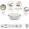 image:imageBrabantia Make amp Take Lunch Bowl Jade Green 100 Leakproof Convenient Flat Design Microwave amp Freezer Safe Pasta Noodles Meal Prep Container 34ozLight Gray
