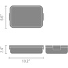 image:imageBrabantia Make amp Take Medium Lunch Box Jade Green BPAFree Airtight Snap Locks Microwave amp Freezer Safe Travel Meal Prep Container 37ozDark Gray