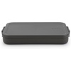 image:imageBrabantia Make amp Take Medium Lunch Box Jade Green BPAFree Airtight Snap Locks Microwave amp Freezer Safe Travel Meal Prep Container 37ozDark Gray