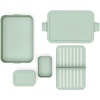 image:imageBrabantia Make amp Take Medium Lunch Box Jade Green BPAFree Airtight Snap Locks Microwave amp Freezer Safe Travel Meal Prep Container 37ozJade Green