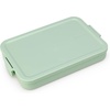 image:imageBrabantia Make amp Take Medium Lunch Box Jade Green BPAFree Airtight Snap Locks Microwave amp Freezer Safe Travel Meal Prep Container 37ozJade Green