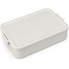 image:imageBrabantia Make amp Take Medium Lunch Box Jade Green BPAFree Airtight Snap Locks Microwave amp Freezer Safe Travel Meal Prep Container 37ozLight Gray