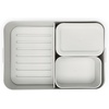 image:imageBrabantia Make amp Take Medium Lunch Box Jade Green BPAFree Airtight Snap Locks Microwave amp Freezer Safe Travel Meal Prep Container 37ozLight Gray