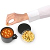 image:imageBrabantia Make amp Take Soup Mug with Handle amp Removable Clear Compartment for Toppings Jade Green 100 Leakproof Microwave amp Freezer Safe Meal Prep Container 20 fl ozDark Gray