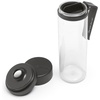 image:imageBrabantia Make amp Take Water Bottle with Strainer 17oz  Travel Water Bottle with Handle amp Fruit Sieve Infuser  Leakproof  Infuser  Easy Filling  Transparent  Dishwasher Safe  Light GrayDark Gray