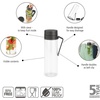 image:imageBrabantia Make amp Take Water Bottle with Strainer 17oz  Travel Water Bottle with Handle amp Fruit Sieve Infuser  Leakproof  Infuser  Easy Filling  Transparent  Dishwasher Safe  Light GrayDark Gray
