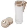 image:imageBrabantia Make amp Take Water Bottle with Strainer 17oz  Travel Water Bottle with Handle amp Fruit Sieve Infuser  Leakproof  Infuser  Easy Filling  Transparent  Dishwasher Safe  Light GraySoft Beige