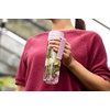 image:imageBrabantia Make amp Take Water Bottle with Strainer 17oz  Travel Water Bottle with Handle amp Fruit Sieve Infuser  Leakproof  Infuser  Easy Filling  Transparent  Dishwasher Safe  Light GrayLilac Pink