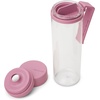 image:imageBrabantia Make amp Take Water Bottle with Strainer 17oz  Travel Water Bottle with Handle amp Fruit Sieve Infuser  Leakproof  Infuser  Easy Filling  Transparent  Dishwasher Safe  Light GrayLilac Pink
