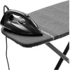 image:imageBrabantia Premium Ironing Board with Heat Resistant Parking Zone  XLarge Size D  Fairtrade Bubbles  Tall amp Wide Adjustable Height 3140 Easy Fold AntiCollapse Lock NonSlip FeetDenim Black