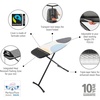 image:imageBrabantia Premium Ironing Board with Heat Resistant Parking Zone  XLarge Size D  Fairtrade Bubbles  Tall amp Wide Adjustable Height 3140 Easy Fold AntiCollapse Lock NonSlip FeetSpring Bubbles