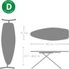 image:imageBrabantia Premium Ironing Board with Heat Resistant Parking Zone  XLarge Size D  Fairtrade Bubbles  Tall amp Wide Adjustable Height 3140 Easy Fold AntiCollapse Lock NonSlip FeetSpring Bubbles