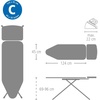 image:imageBrabantia Replacement Ironing Board Cover  AllinOne Set  Fits XL Comfort Board Size C  Fairtrade New Dawn Cover  100 Cotton Cover  Foam Padding Layer  for Brabantia Ironing Board CMetallised