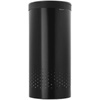 image:imageBrabantia Selector Laundry Basket with Lid  145 Gal  2 Compartment Washing Basket with QuickDrop Lids amp Removable Cotton Bag  Matt BlackMatt Black