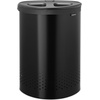 image:imageBrabantia Selector Laundry Basket with Lid  145 Gal  2 Compartment Washing Basket with QuickDrop Lids amp Removable Cotton Bag  Matt BlackMatt Black
