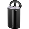 image:imageBrabantia Selector Laundry Basket with Lid  145 Gal  2 Compartment Washing Basket with QuickDrop Lids amp Removable Cotton Bag  Matt BlackMatt Black