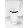 image:imageBrabantia Selector Laundry Basket with Lid  145 Gal  2 Compartment Washing Basket with QuickDrop Lids amp Removable Cotton Bag  Matt BlackWhite