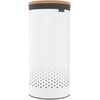 image:imageBrabantia Selector Laundry Basket with Lid  145 Gal  2 Compartment Washing Basket with QuickDrop Lids amp Removable Cotton Bag  Matt BlackWhite