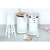 image:imageBrabantia Selector Laundry Basket with Lid  145 Gal  2 Compartment Washing Basket with QuickDrop Lids amp Removable Cotton Bag  Matt BlackWhite
