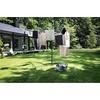 image:imageBrabantia Topspinner Outdoor 4 Arm Spinning Clothesline 131 ft 18 Rotating Folding Clothes Drying Rack  Ground Spike GrayAnthracite