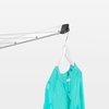 image:imageBrabantia Topspinner Outdoor 4 Arm Spinning Clothesline 131 ft 18 Rotating Folding Clothes Drying Rack  Ground Spike GrayGray