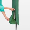 image:imageBrabantia Topspinner Outdoor 4 Arm Spinning Clothesline 131 ft 18 Rotating Folding Clothes Drying Rack  Ground Spike GrayGray