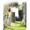 image:imageBrabantia Topspinner Outdoor 4 Arm Spinning Clothesline 131 ft 18 Rotating Folding Clothes Drying Rack  Ground Spike GrayGray