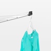 image:imageBrabantia Topspinner Outdoor 4 Arm Spinning Clothesline 131 ft 18 Rotating Folding Clothes Drying Rack  Ground Spike GrayGray