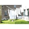 image:imageBrabantia Topspinner Outdoor 4 Arm Spinning Clothesline 131 ft 18 Rotating Folding Clothes Drying Rack  Ground Spike GrayGray