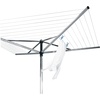 image:imageBrabantia Topspinner Outdoor 4 Arm Spinning Clothesline 131 ft 18 Rotating Folding Clothes Drying Rack  Ground Spike GrayGray
