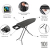 image:imageBrabantia XL Comfort Ironing Board with Solid Steam Generator Rest  Large Size C  Fairtrade Fresh Breeze Cover  Adjustable Height 2738 XL Rest Easy Fold AntiCollapse Lock NonSlip FeetDenim Black