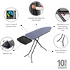 image:imageBrabantia XL Comfort Ironing Board with Solid Steam Generator Rest  Large Size C  Fairtrade Fresh Breeze Cover  Adjustable Height 2738 XL Rest Easy Fold AntiCollapse Lock NonSlip FeetDenim Blue