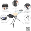 image:imageBrabantia XL Comfort Ironing Board with Solid Steam Generator Rest  Large Size C  Fairtrade Fresh Breeze Cover  Adjustable Height 2738 XL Rest Easy Fold AntiCollapse Lock NonSlip FeetSpring Bubbles