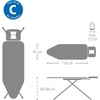 image:imageBrabantia XL Comfort Ironing Board with Solid Steam Iron Rest  Large Size C  Fairtrade Ecru Cover  Adjustable Height 2738 Easy Fold AntiCollapse Lock NonSlip FeetEcru