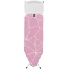 image:imageBrabantia XL Comfort Ironing Board with Solid Steam Iron Rest  Large Size C  Fairtrade Ecru Cover  Adjustable Height 2738 Easy Fold AntiCollapse Lock NonSlip FeetLilac Waves