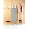 image:imageBrabantia XL Comfort Ironing Board with Solid Steam Iron Rest  Large Size C  Fairtrade Ecru Cover  Adjustable Height 2738 Easy Fold AntiCollapse Lock NonSlip FeetMetallized