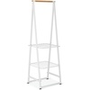 image:imageBrabantia  Linn Clothes Rack  MultiFunctional  Space Saver  Adjustable Shelves  Wardrobe Hanging  Drying Rack  Freestanding  Stable  White  LargeWhite