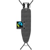 image:imageBrabantia Compact Ironing Board with LeftRight Adjustable Steam Iron Rest  Small Size A  Fairtrade Denim Black Cover  Adjustable Height 2738 Easy Fold AntiCollapse Lock NonSlip FeetDenim Black