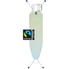 image:imageBrabantia Compact Ironing Board with LeftRight Adjustable Steam Iron Rest  Small Size A  Fairtrade Soothing Sea Cover  Adjustable Height 2738 Easy Fold AntiCollapse Lock NonSlip Feet