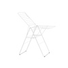 image:imageBrabantia HangOn Clothes Drying Rack with Garment Rail  67ft 20m  Matt Black  Large Indoor Clothes Airer Laundry Stand with 2 FoldOut Wings amp Hanger Hooks Folds Flat  Fits 2 Full LoadsFresh White