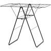 image:imageBrabantia HangOn Compact Clothes Drying Rack  49ft 15m  Matt Black  Small Indoor Clothes Airer Laundry Stand with 2 FoldOut Wings amp Hanger Hooks Folds Flat Ideal for Condos  Fits Full Load02 matte black 15M