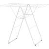 image:imageBrabantia HangOn Compact Clothes Drying Rack  49ft 15m  Metallic Gray  Small Indoor Clothes Airer Laundry Stand with 2 Foldout Wings amp Hanger Hooks Folds Flat Ideal for Condos  Fits Full LoadFresh White