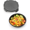 image:imageBrabantia Make amp Take Lunch Bowl Jade Green 100 Leakproof Convenient Flat Design Microwave amp Freezer Safe Pasta Noodles Meal Prep Container 34ozDark Gray