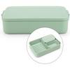 image:imageBrabantia Make amp Take Medium Lunch Box Jade Green BPAFree Airtight Snap Locks Microwave amp Freezer Safe Travel Meal Prep Container 37ozJade Green