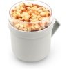 image:imageBrabantia Make amp Take Soup Mug with Handle amp Removable Clear Compartment for Toppings Jade Green 100 Leakproof Microwave amp Freezer Safe Meal Prep Container 20 fl ozLight Gray