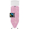 image:imageBrabantia XL Comfort Ironing Board with Solid Steam Iron Rest  Large Size C  Fairtrade Ecru Cover  Adjustable Height 2738 Easy Fold AntiCollapse Lock NonSlip FeetLilac Waves